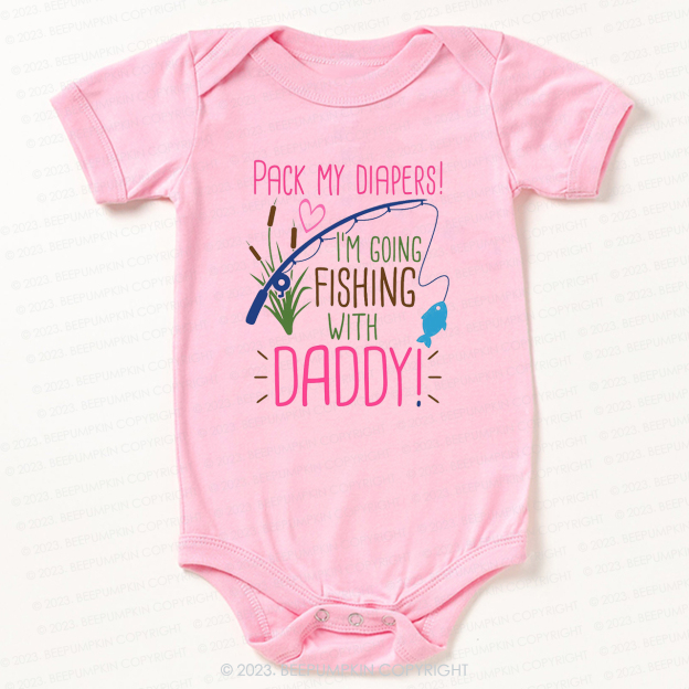 Daddy's Fishing Buddy Bodysuit For Baby