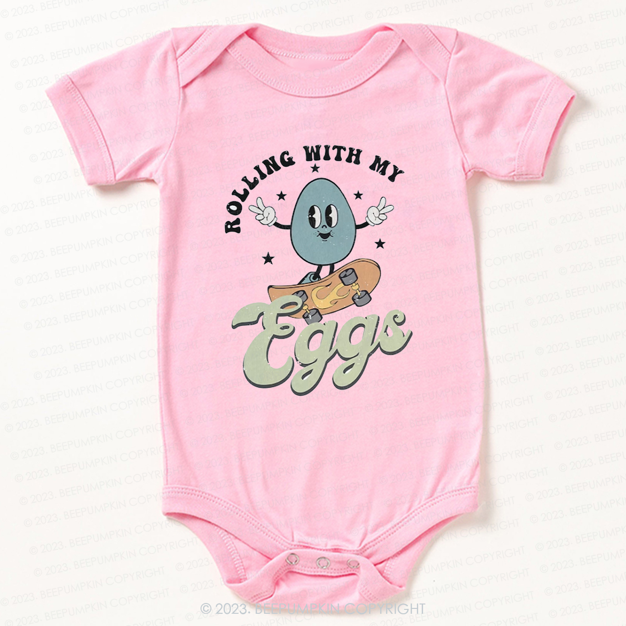 Rolling with My Eggs Bodysuit For Baby
