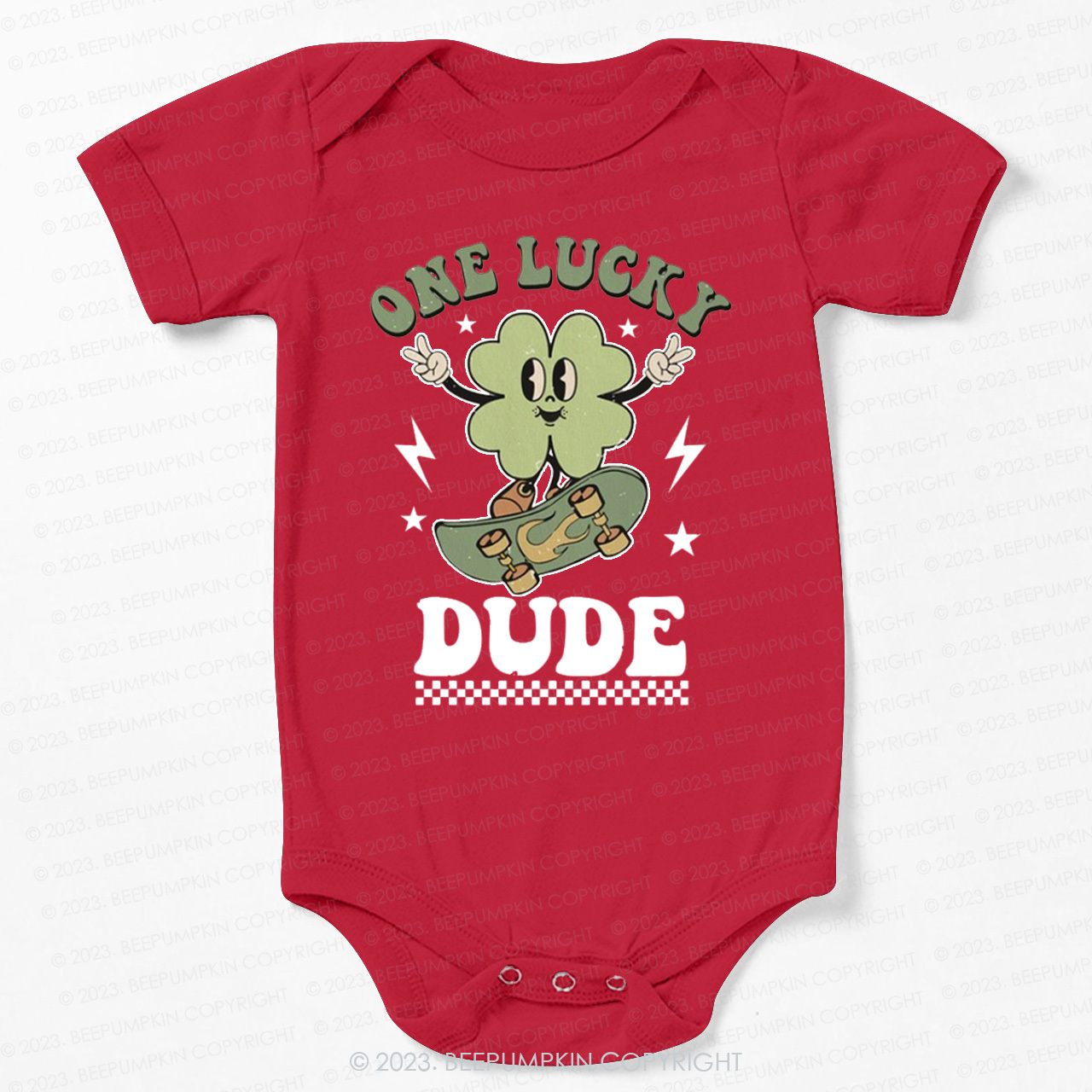 One Lucky Dude St.Patricks Day Bodysuit For Baby