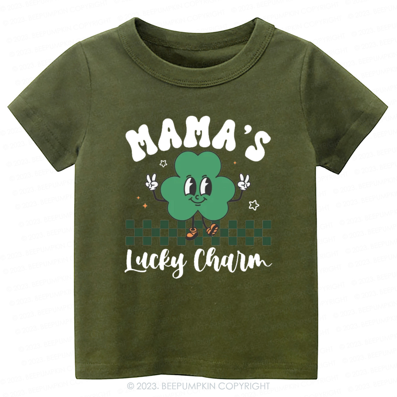 Mama's Lucky Charm St.Patricks Day-Toddler&Kids Tees