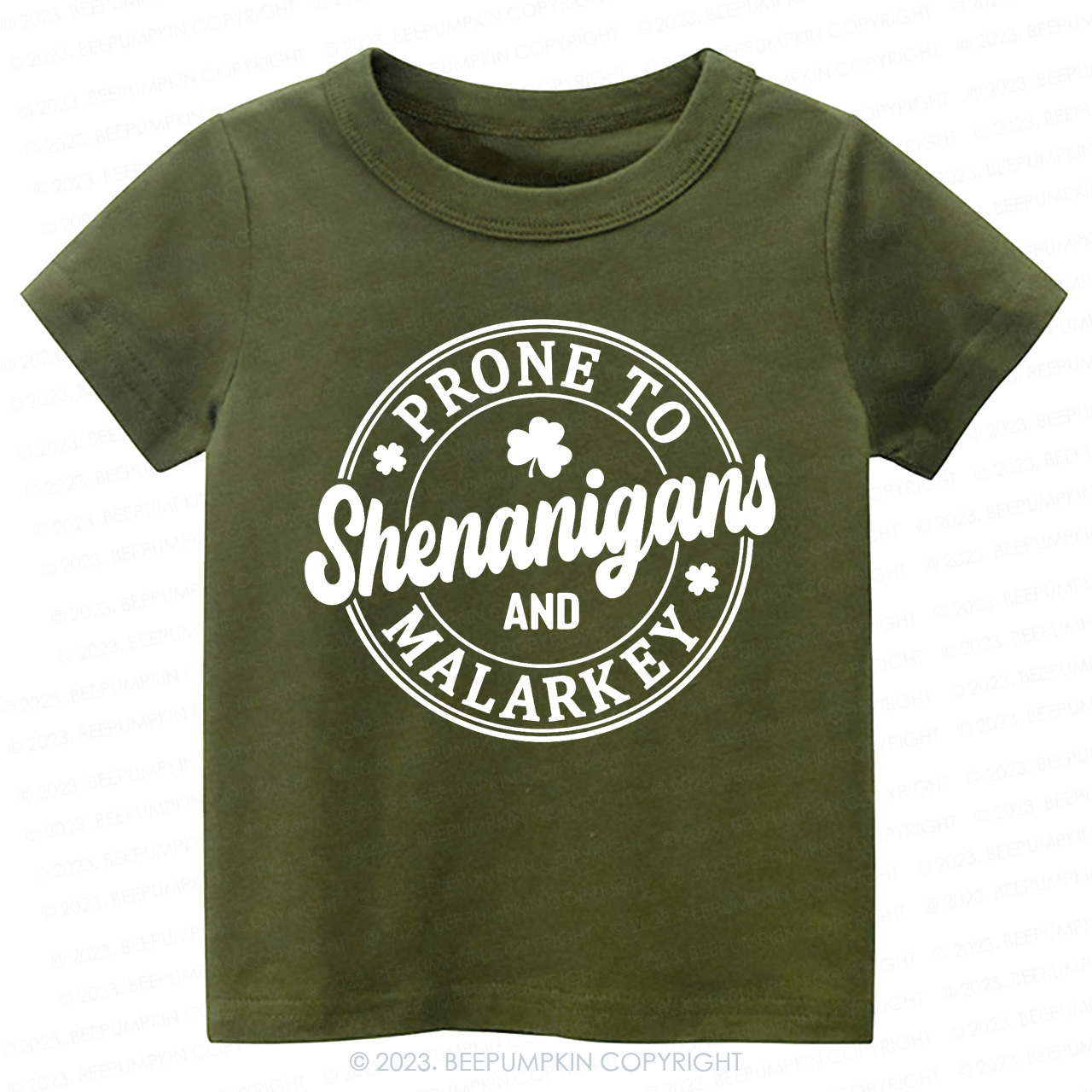 Prone To Shenanigans And Malarkey St.Patricks Day-Toddler&Kids Tees