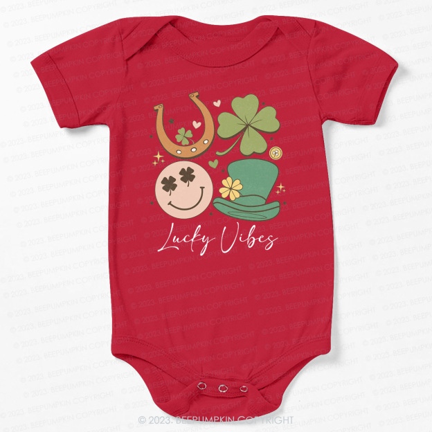 Lucky Vibes St.Patricks Day Bodysuit For Baby