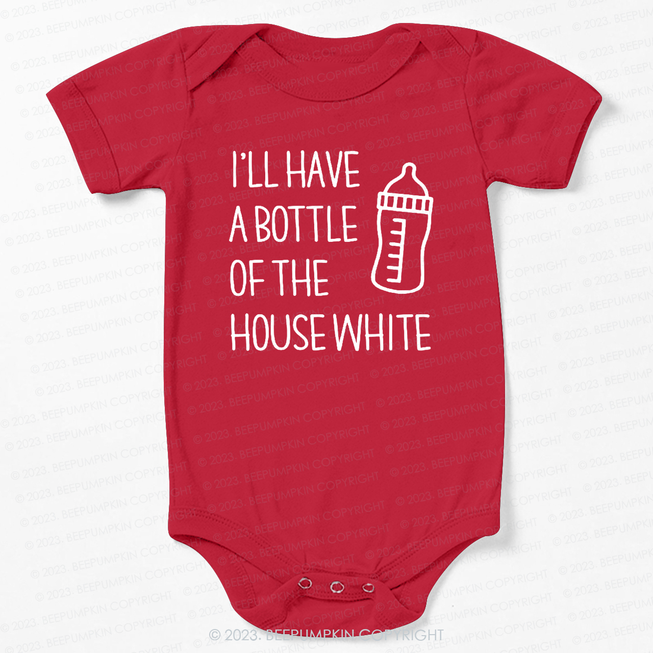 I'll Have A Bootle Of House White Bodysuit For Baby