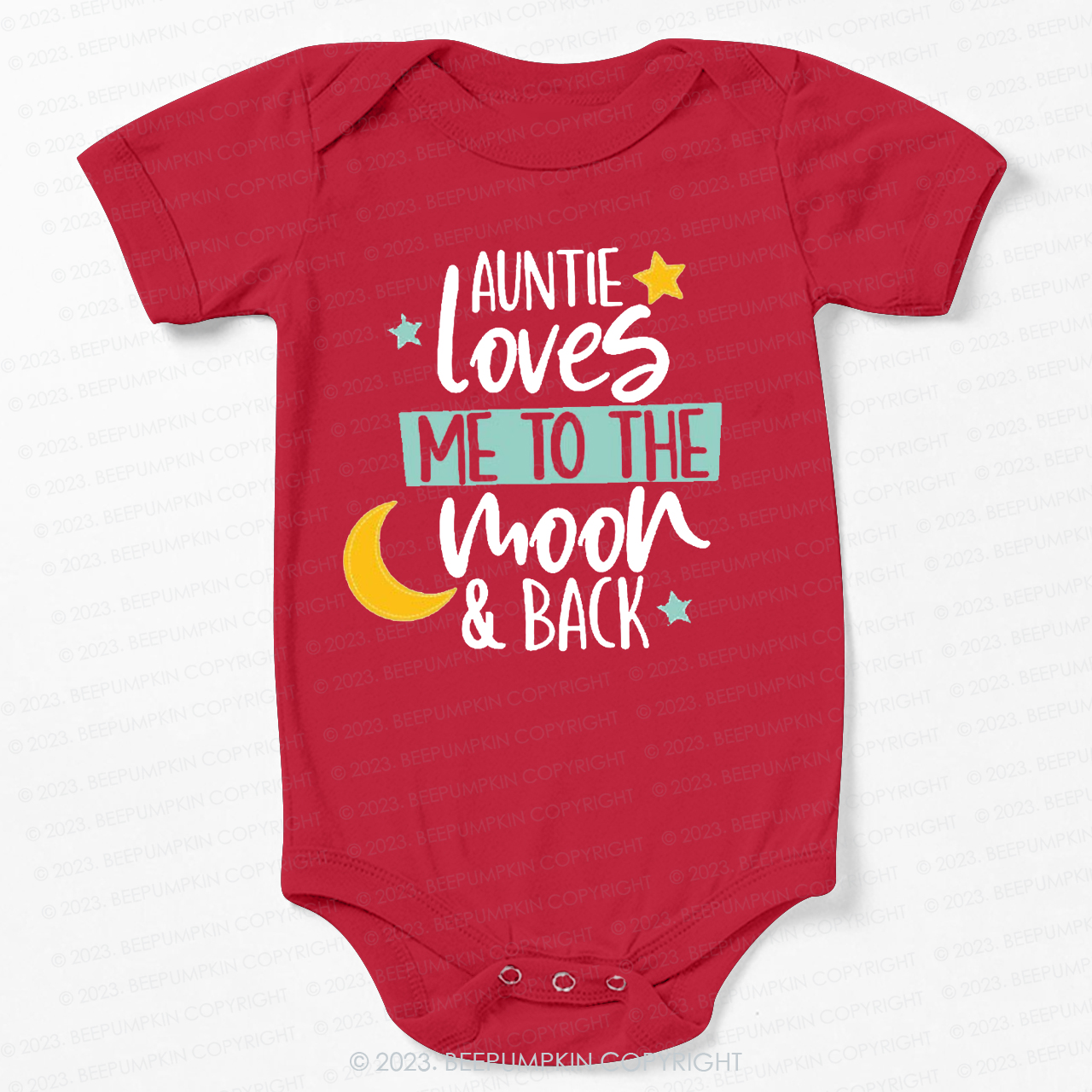 My Auntie Loves Me To The Moon Bodysuit For Baby