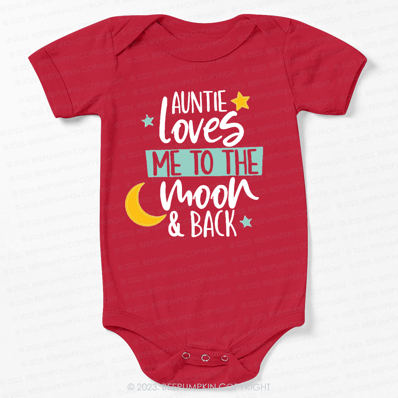 My Auntie Loves Me To The Moon Bodysuit For Baby