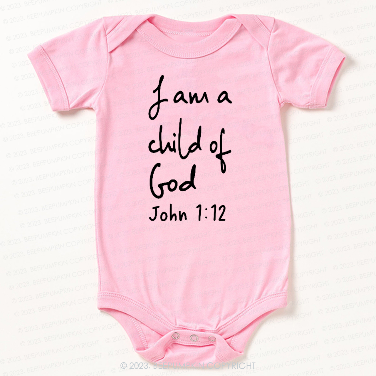 I Am A Child Of God Christian Easter Bodysuit For Baby