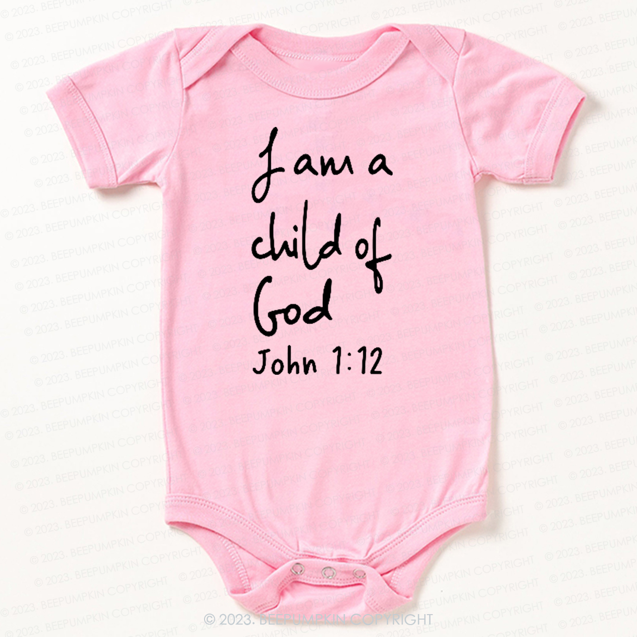 I Am A Child Of God Christian Easter Bodysuit For Baby