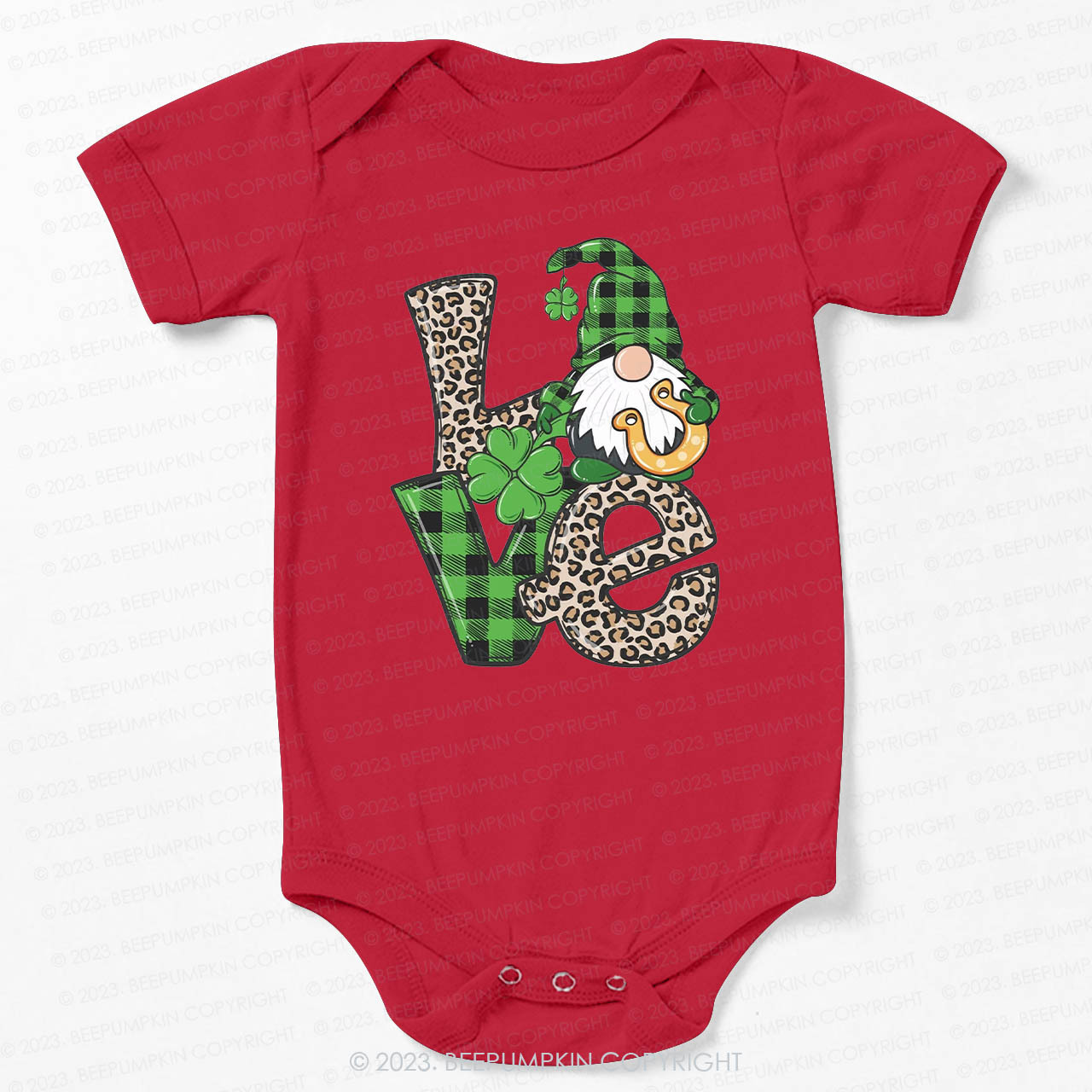 Love Gnomes St.Patricks Day Bodysuit For Baby Sale-Beepumpkin™