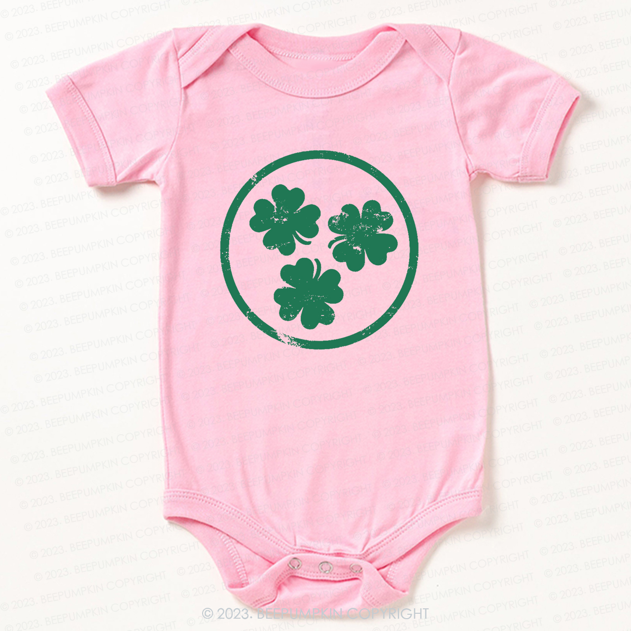 Ring Shamrock St.Patricks Day Bodysuit For Baby