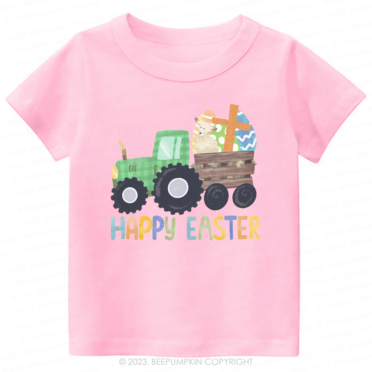 Tractor Easter Egg Hunt-Toddler Tees