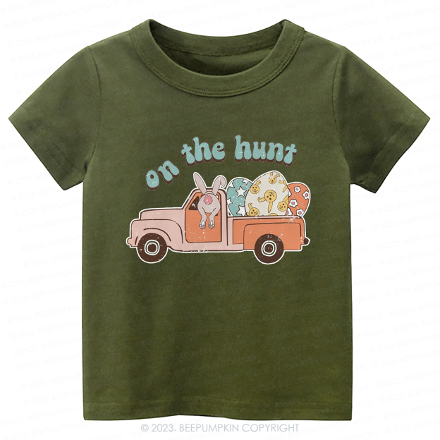 On the Hunt Easter Groovy-Toddler Tees