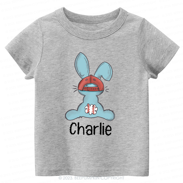 Baseball Easter Bunny-Toddler Tees