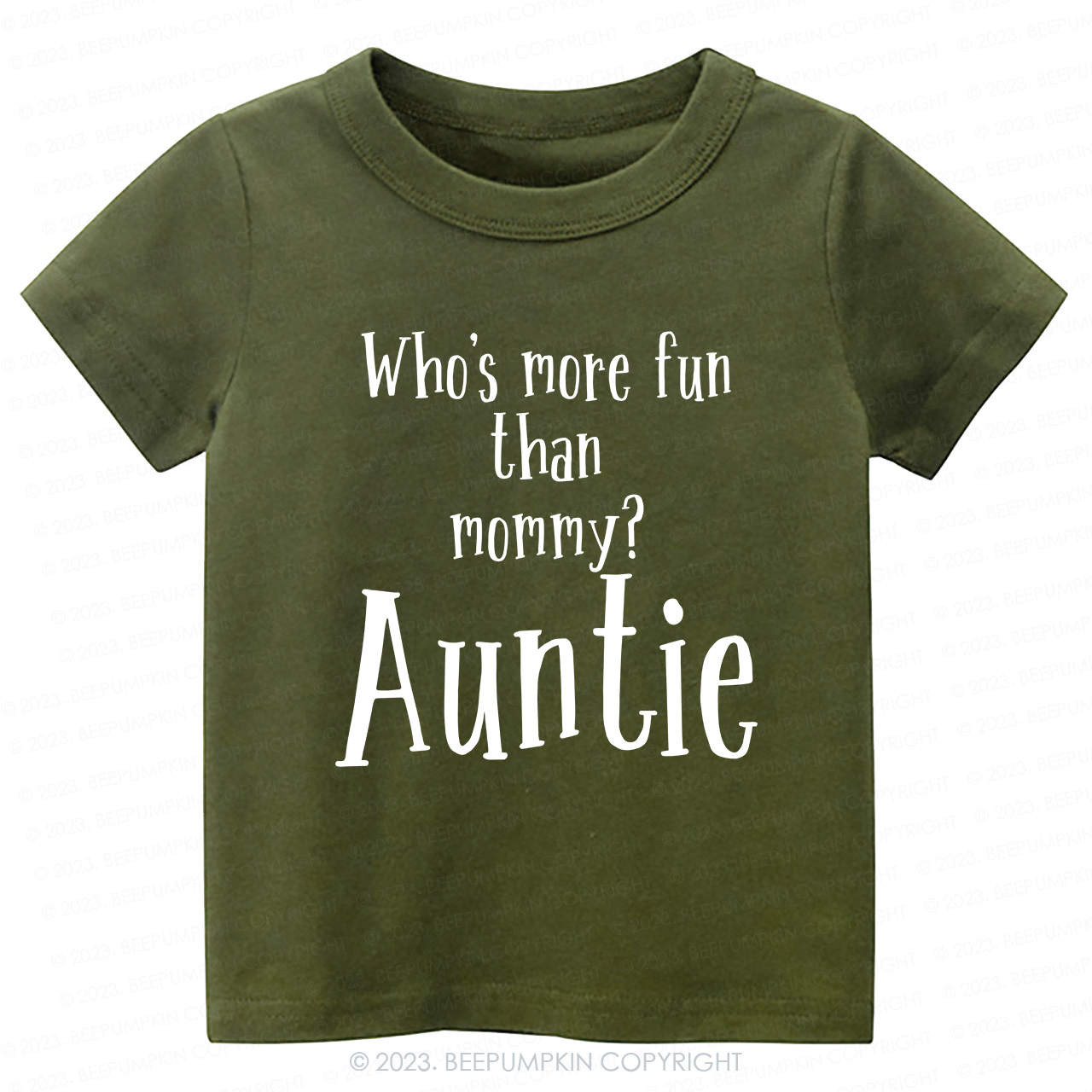 Who's Funny Than Mommy Auntie -Toddler Tees
