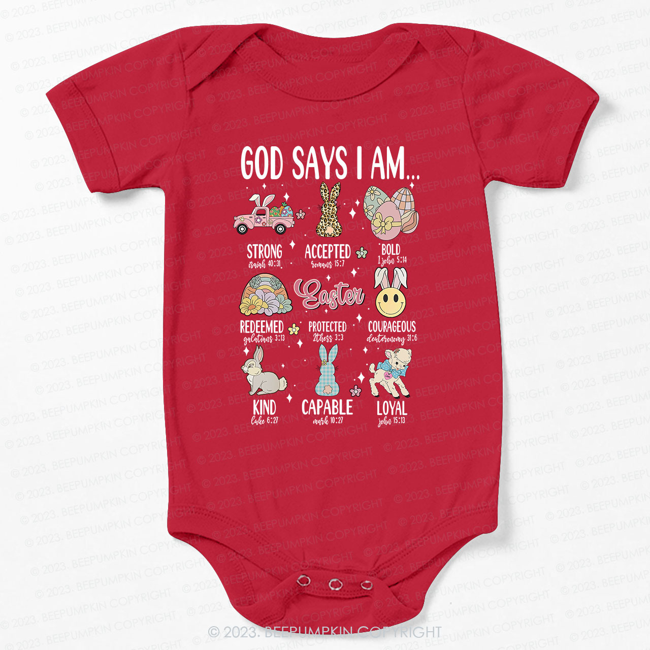 God Says I am Kind Christian Bodysuit For Baby