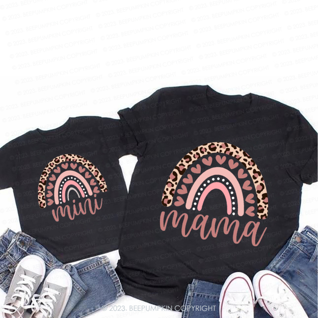 Hearts And Rainbow Mom&Me Matching Tees