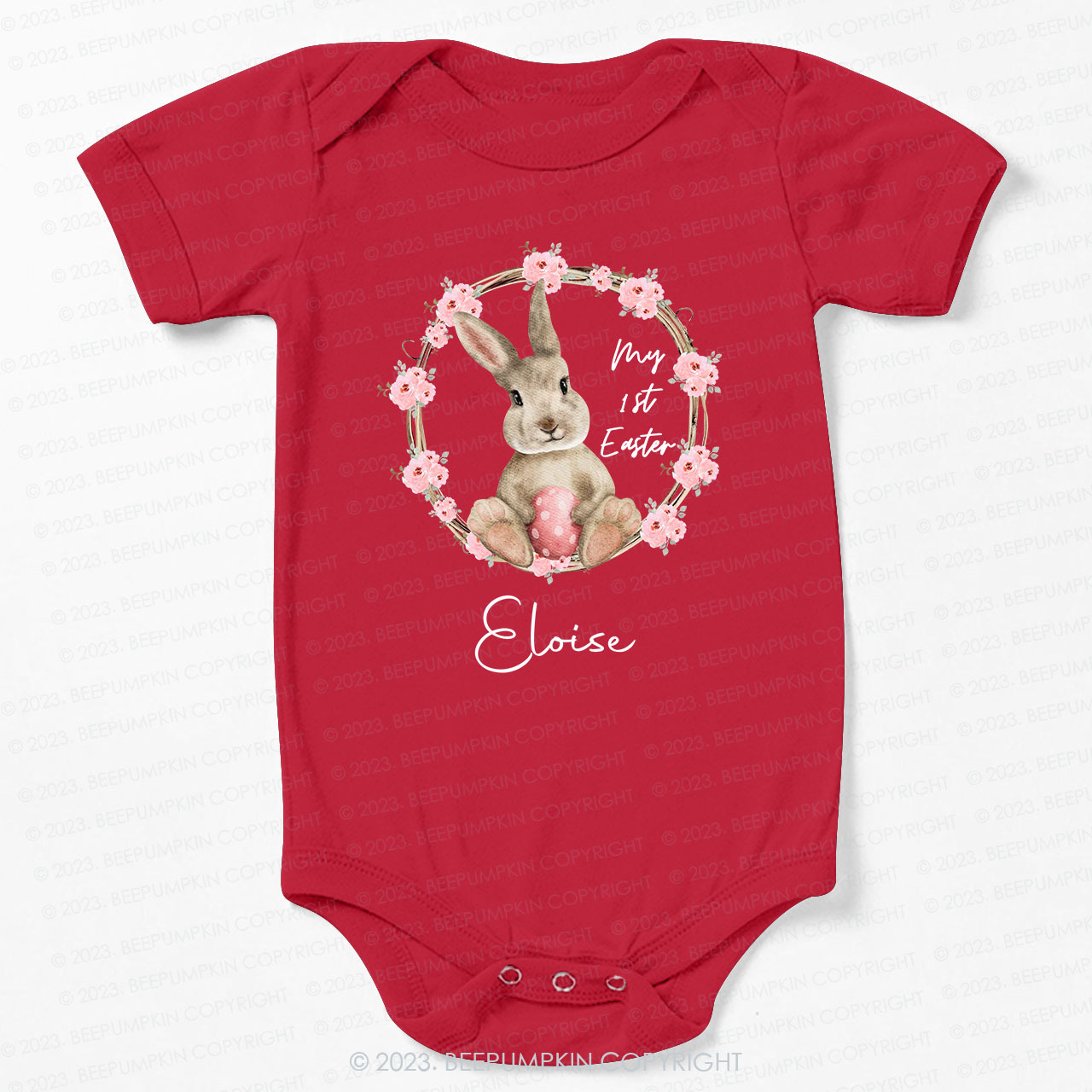 Personalized My First Easter Bunny Bodysuit For Baby