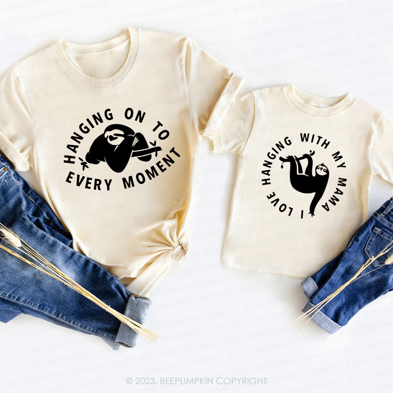 Hanging On To Every Moment Mom&Me Matching T-Shirt