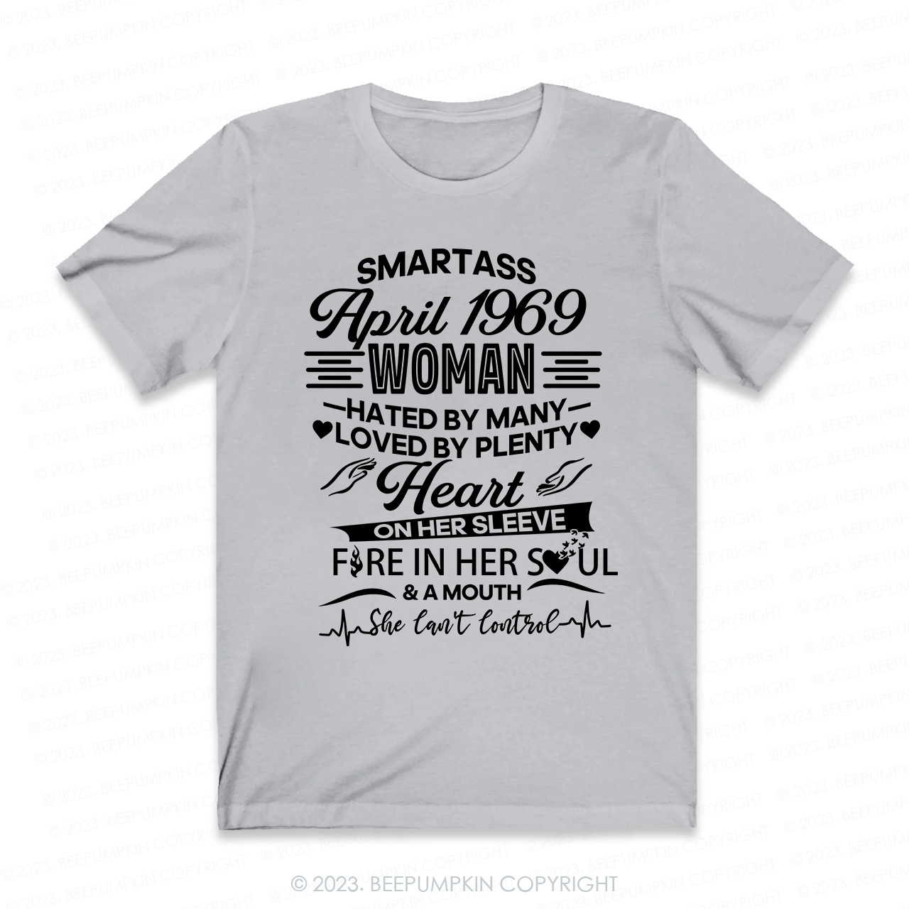 Heart On Her Sleeve Fire In Her Soul Retro T-Shirt