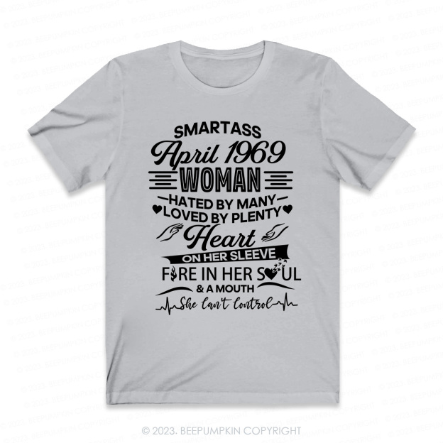 Heart On Her Sleeve Fire In Her Soul Retro T-Shirt