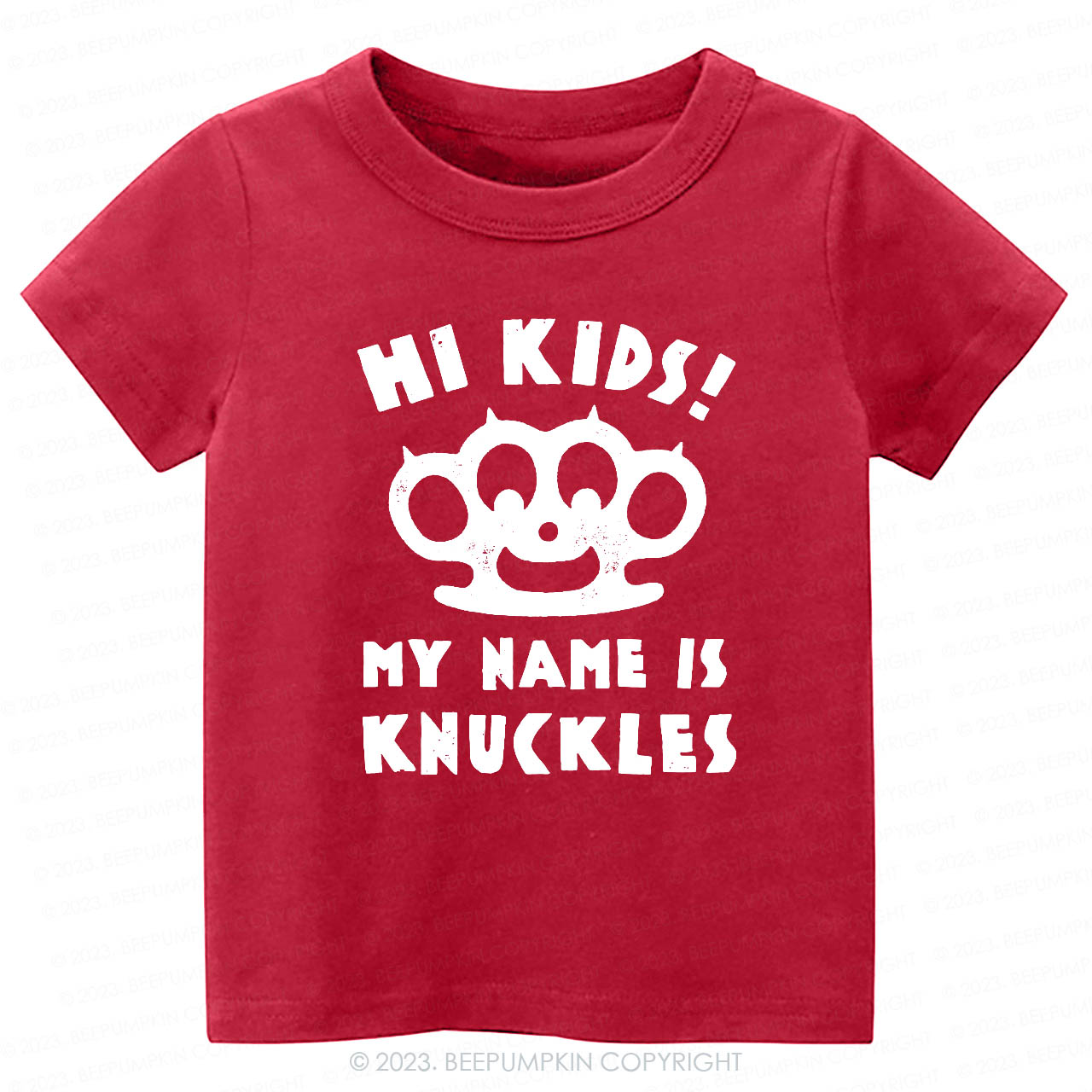 Hi Kids, My Name Is Knuckles Kids Shirt