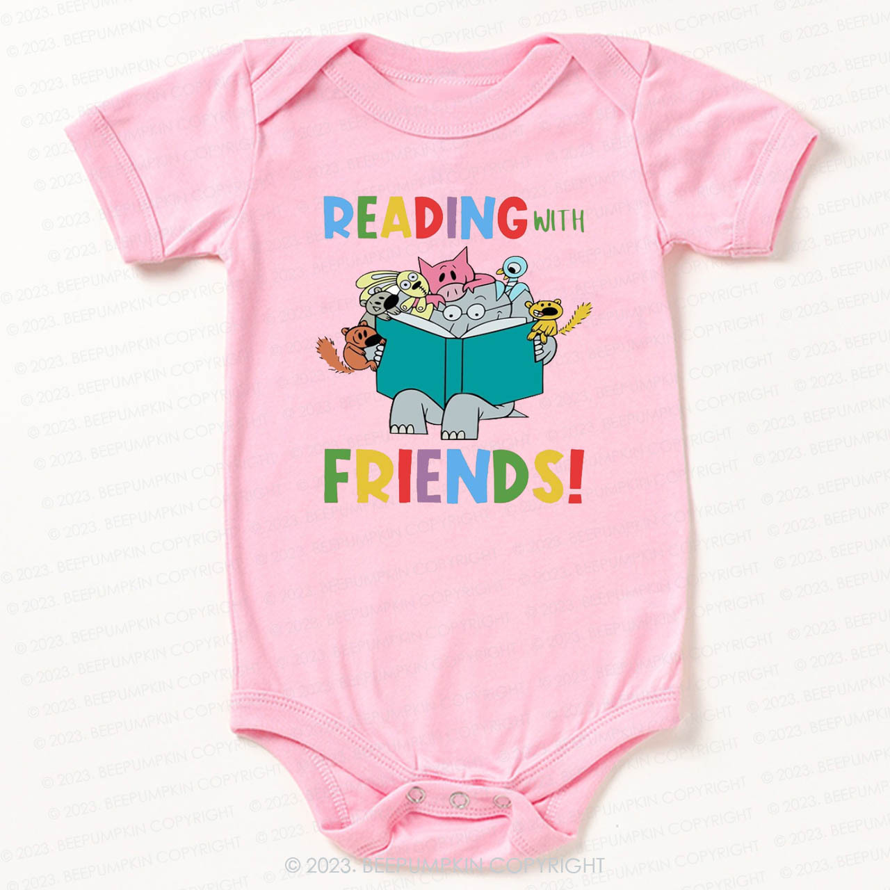 Reading With Friends Bodysuit For Baby