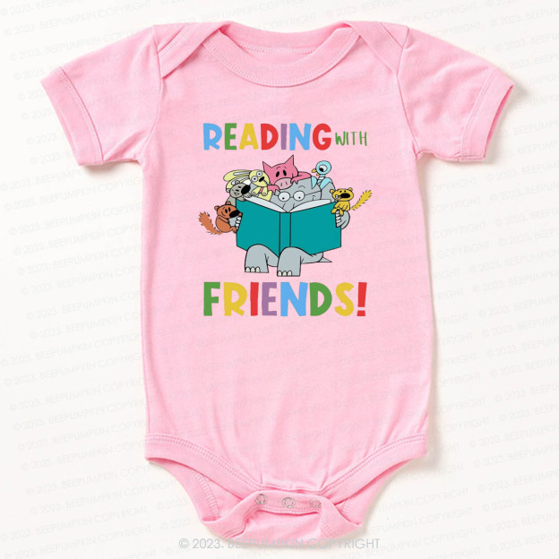 Reading With Friends Bodysuit For Baby