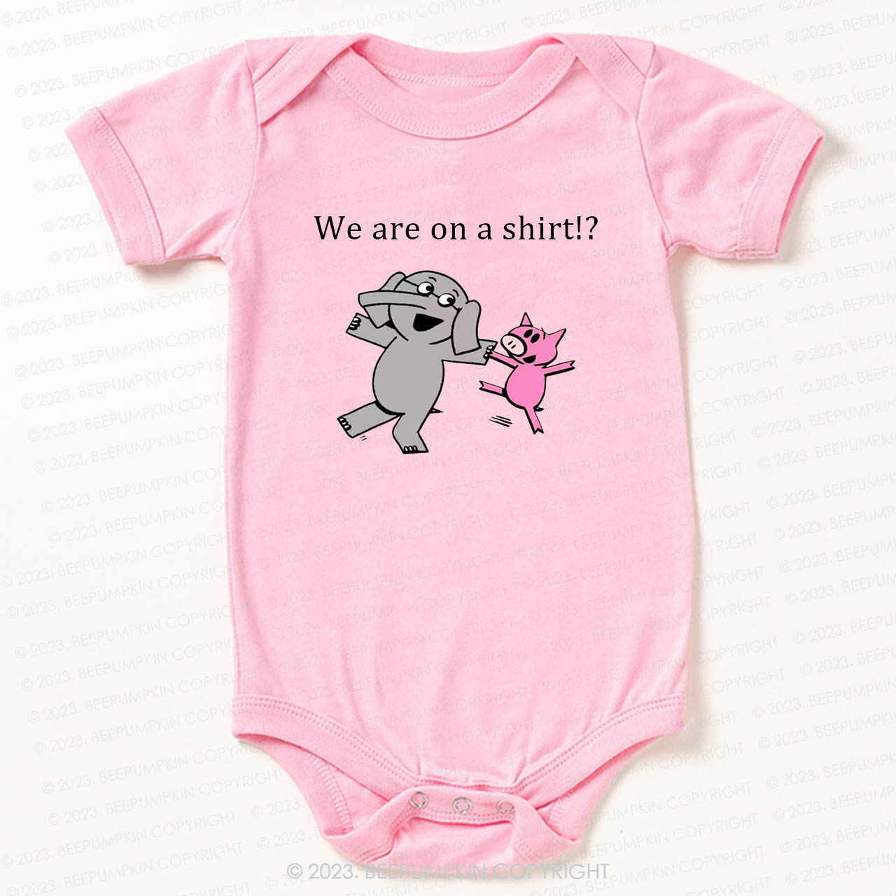 Elephant & Piggie Bodysuit For Baby