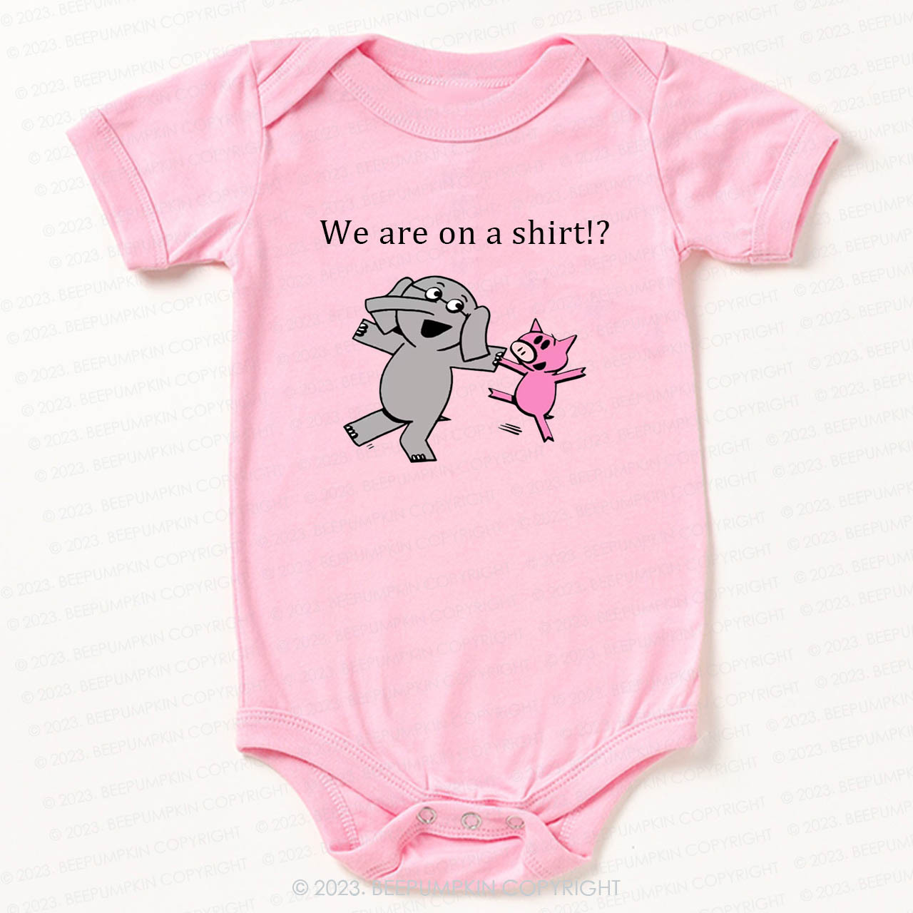 Elephant & Piggie Bodysuit For Baby