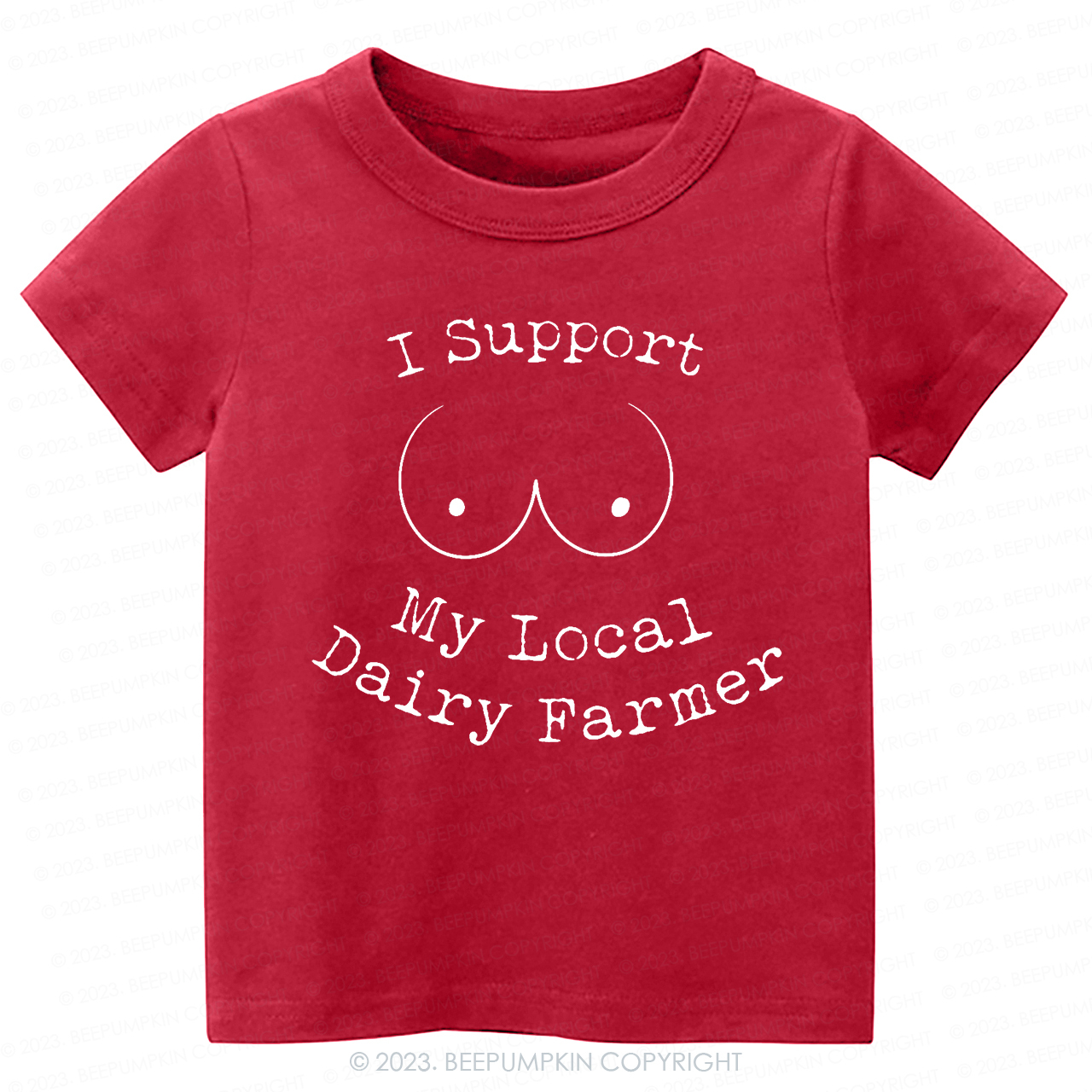 I Support My Local Dairy Farmer Kids Shirt