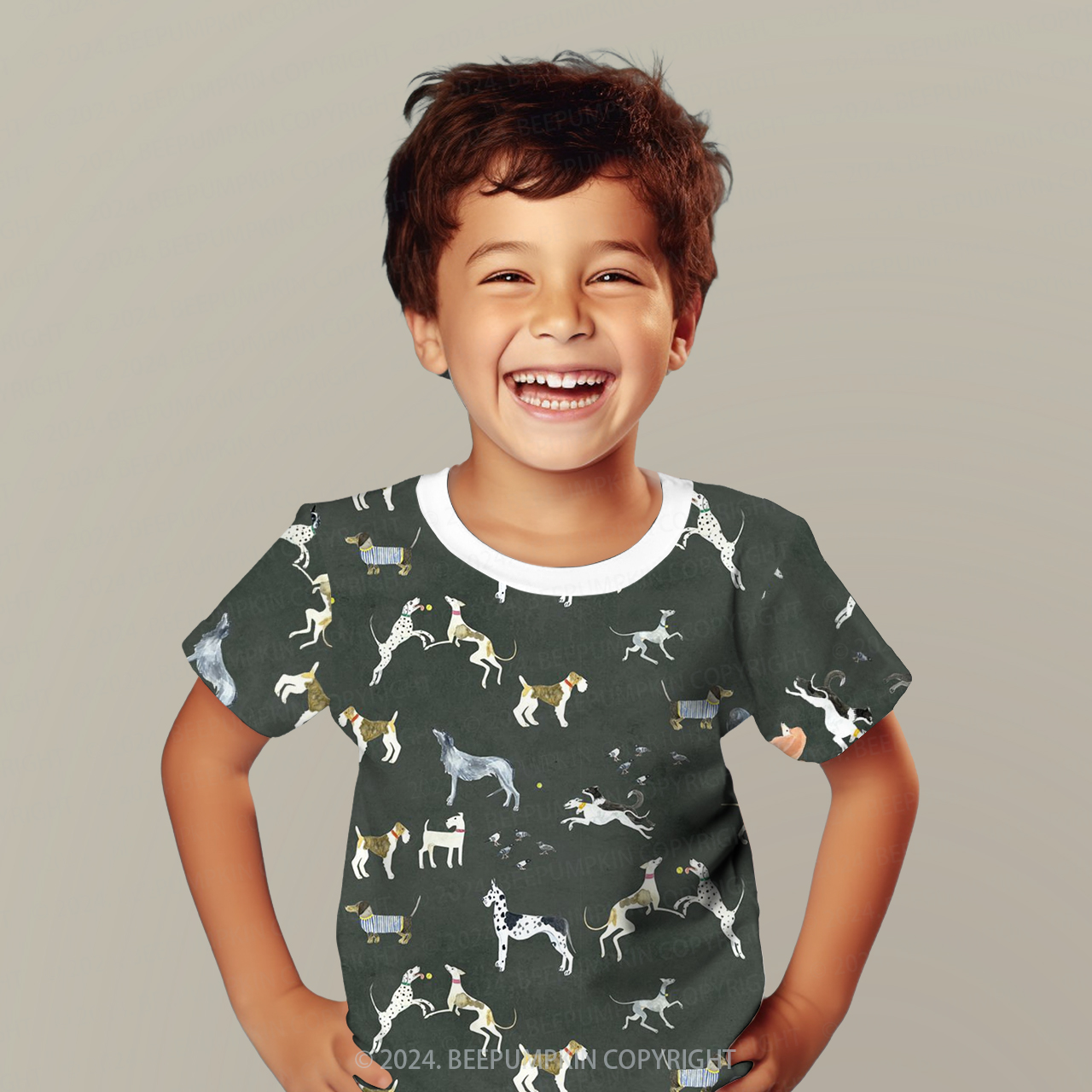 Dog Amusement Park All Over Print Kids Tees