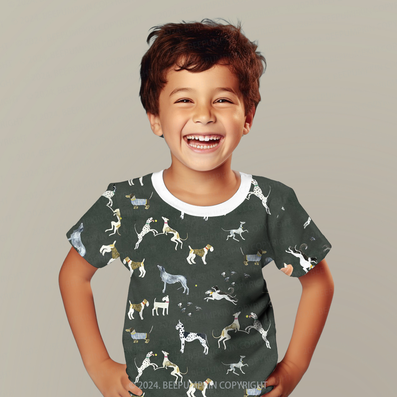 Dog Amusement Park All Over Print Kids Tees
