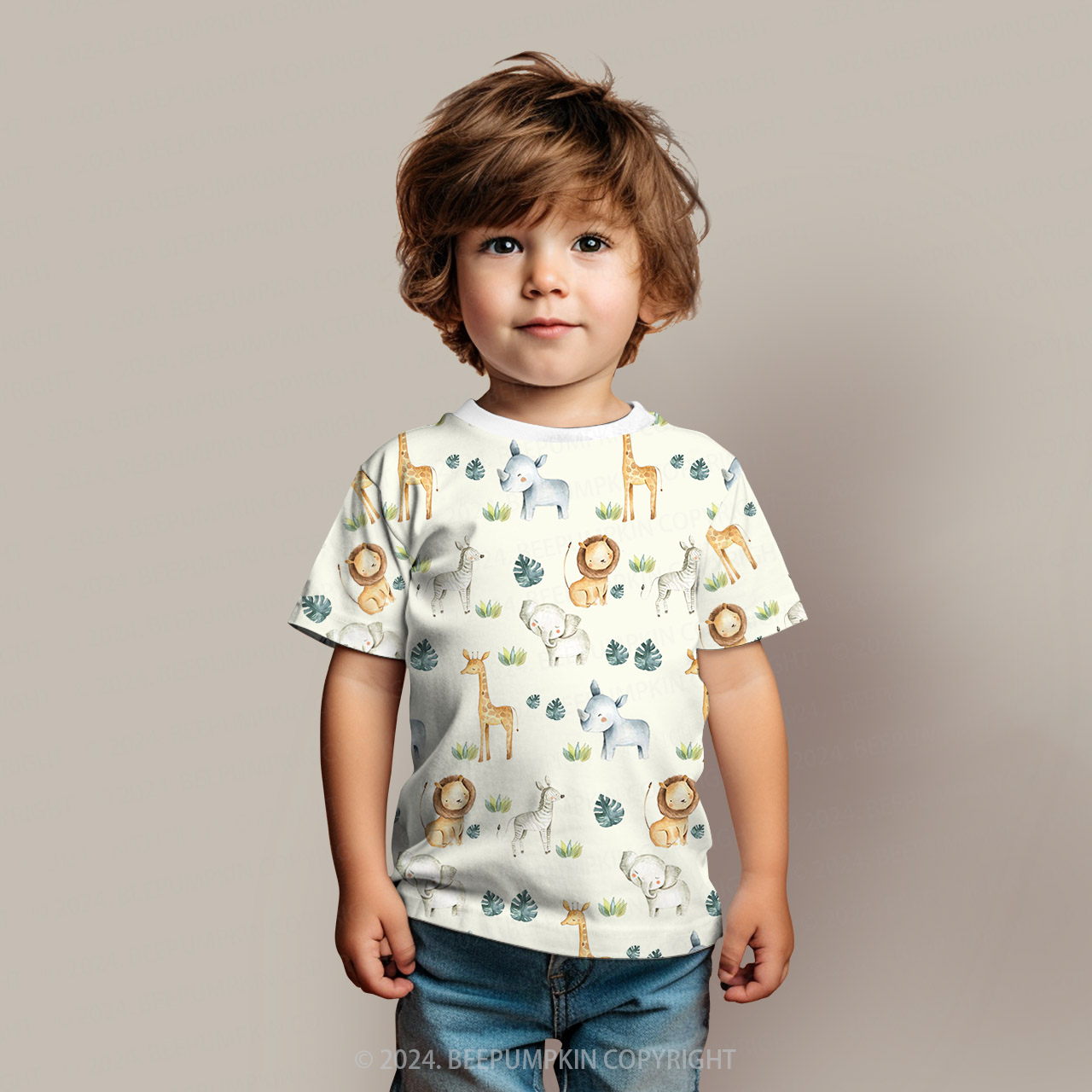 Wildlife Habitat All Over Print Kids Tees 