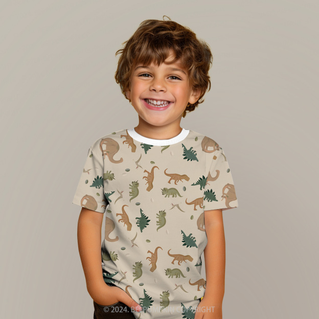 Dinosaur Eggs All Over Print Kids Tees 