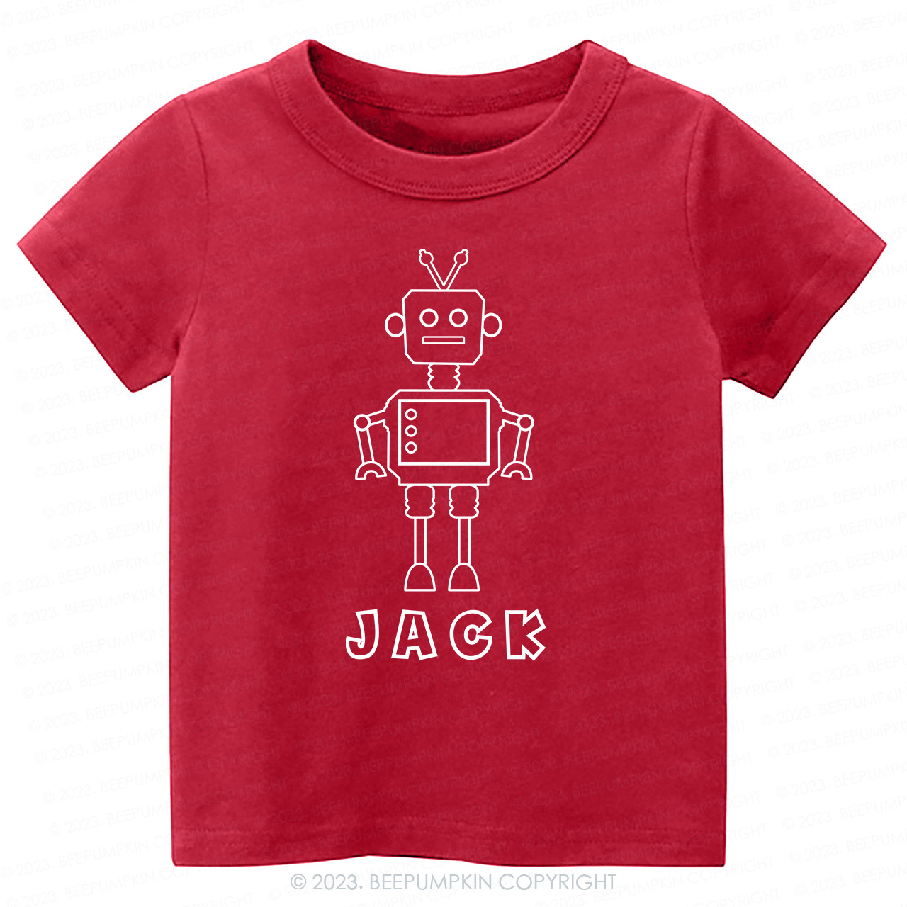 Personalized Robot coloring Kids Shirt