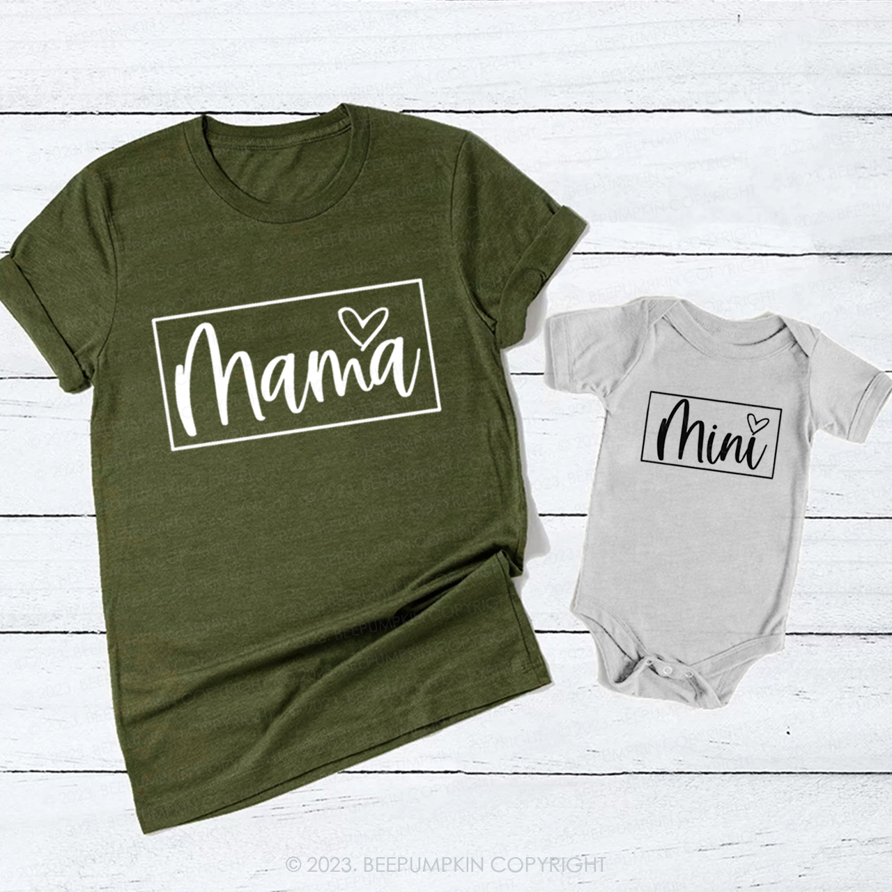Heart Mama Mini T-Shirts For Mom&Me