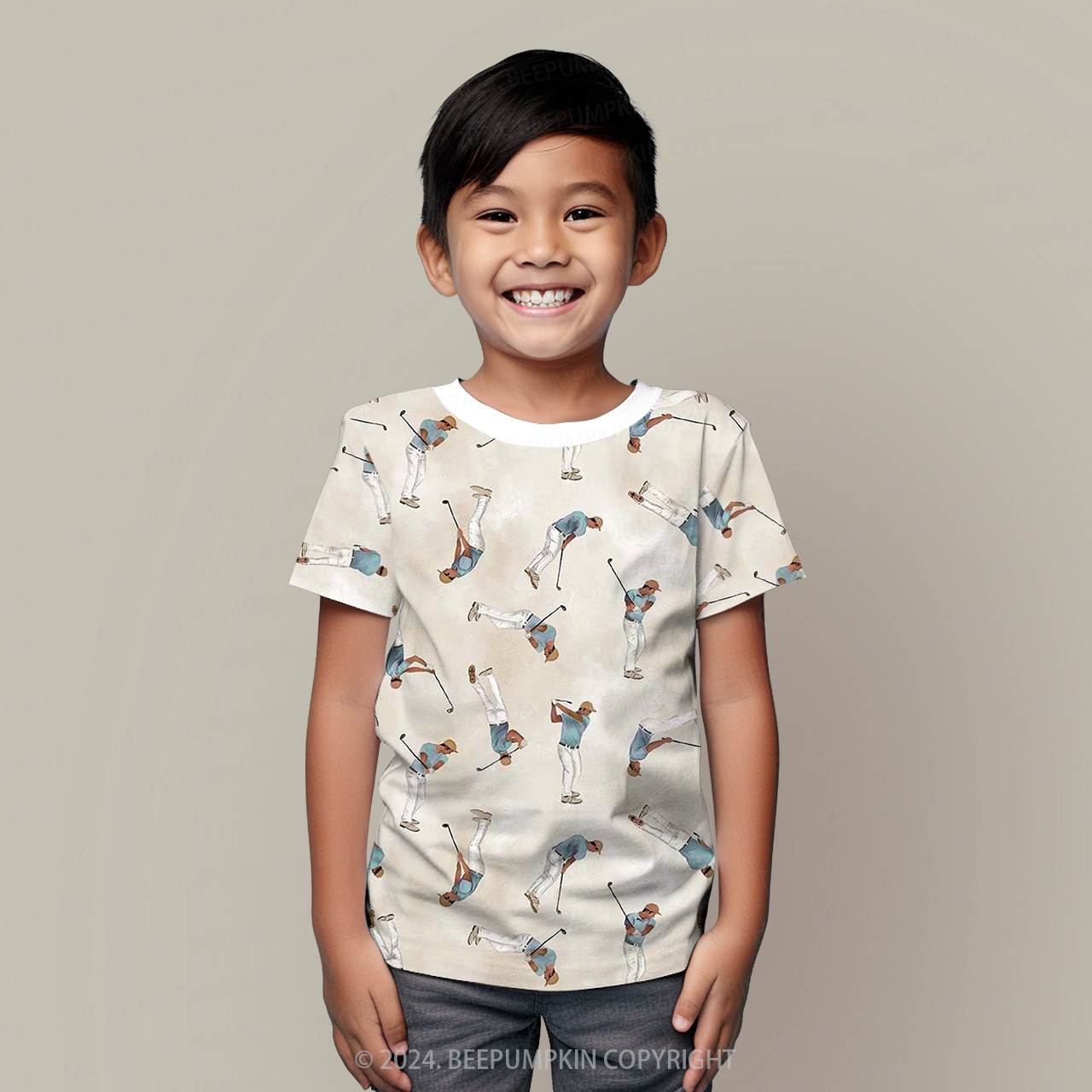 Golf Enthusiast All Over Print Kids Tees