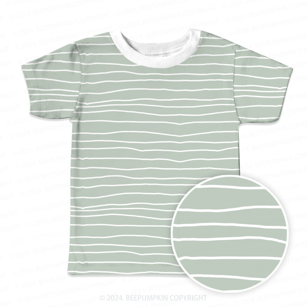 Graffiti Stripes All Over Print Kids Tees