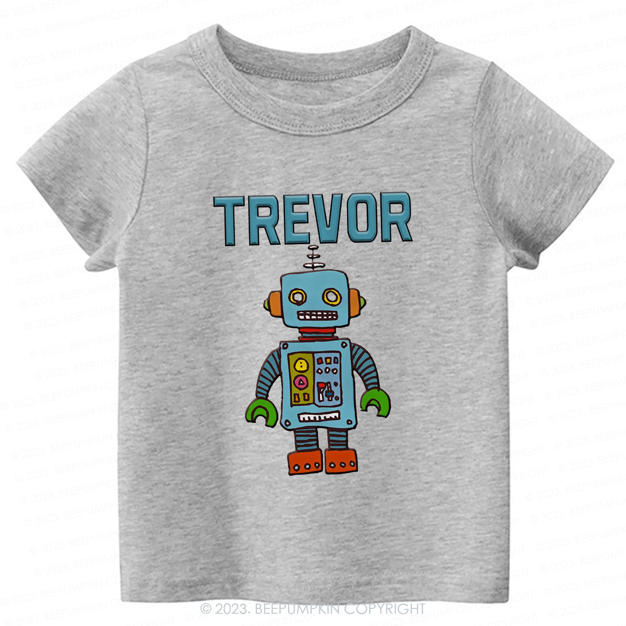 Personalized Robot Theme Kids Shirt