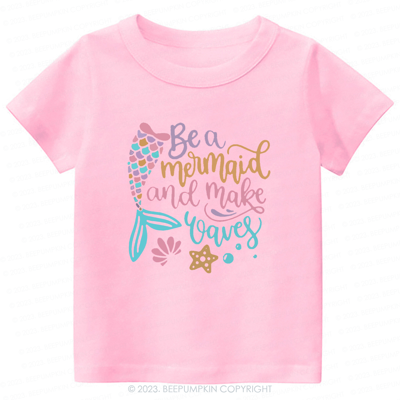 Be A Mermaid And Make Waves Kids Shirt Sale-Beepumpkin™