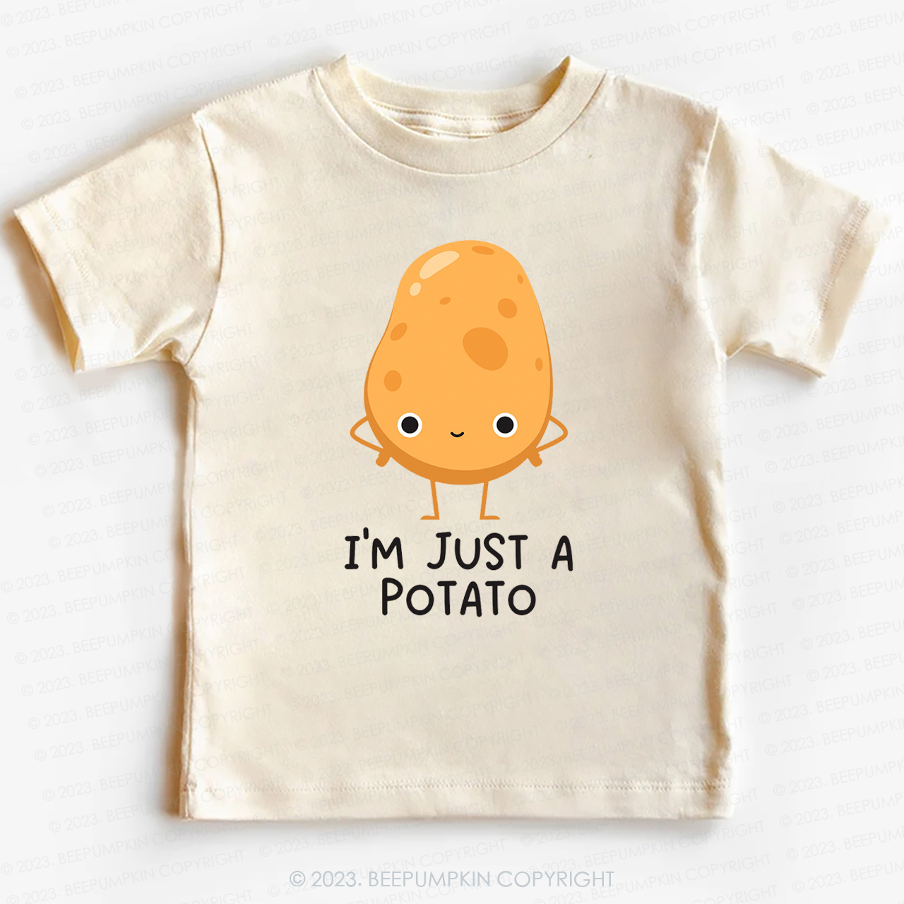 I'm Just A Potato Natural Kids Shirt