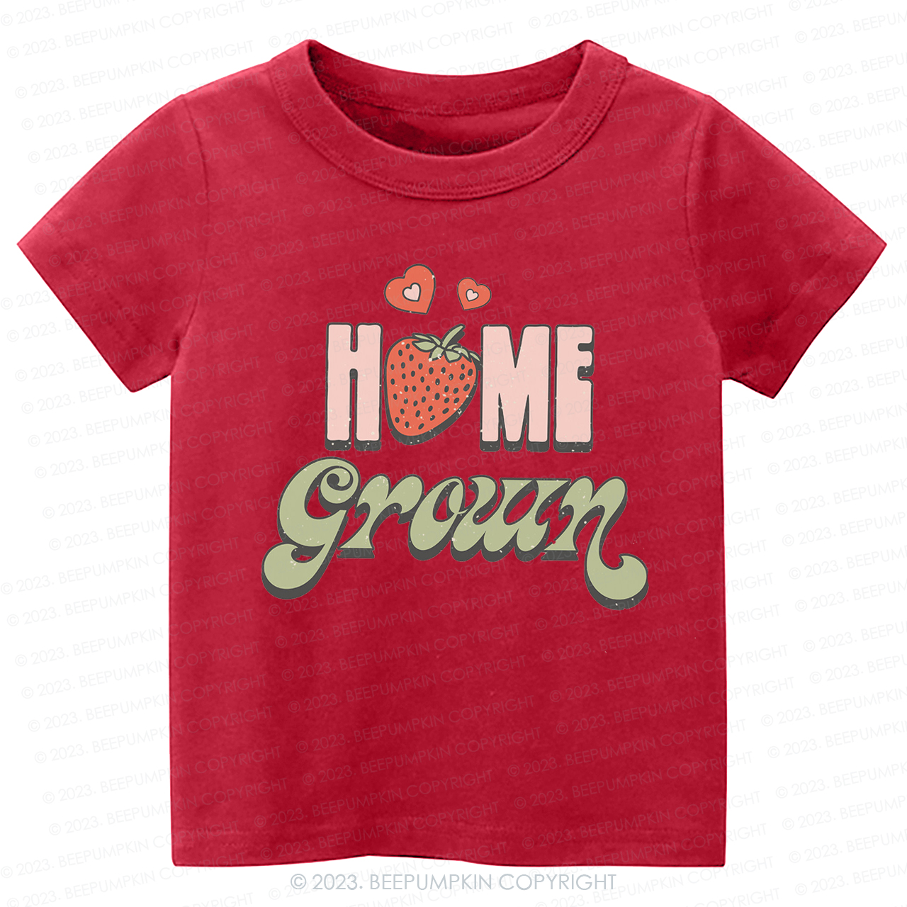 Vegan Natural Home Grown Kids Shirt