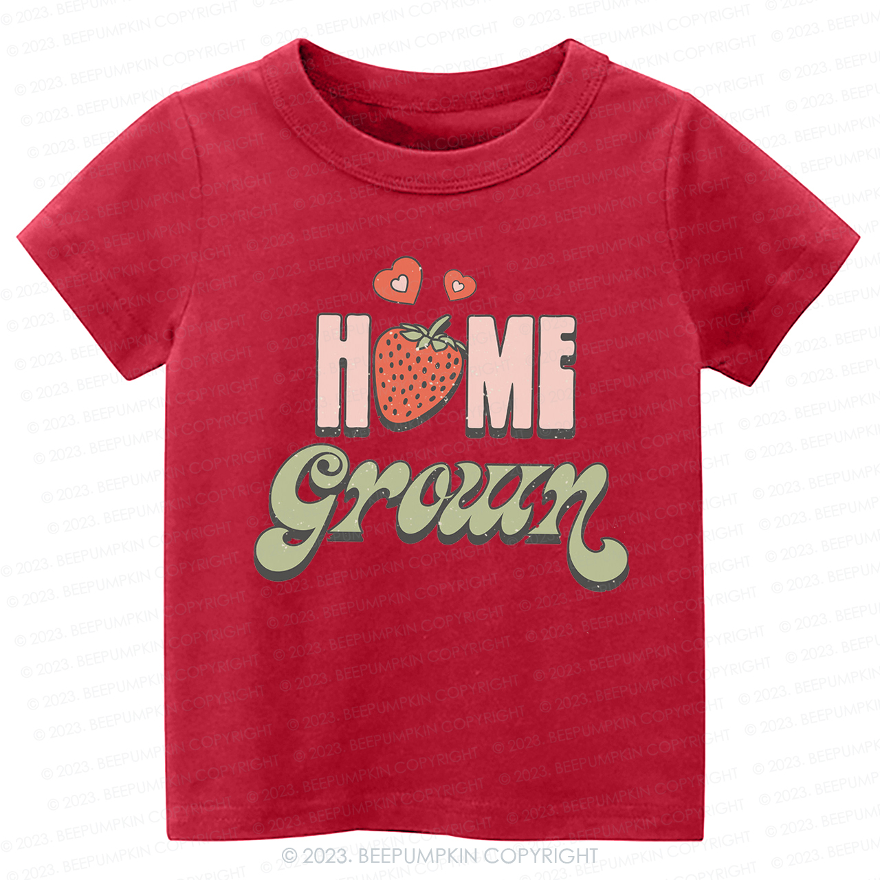 Vegan Natural Home Grown Kids Shirt