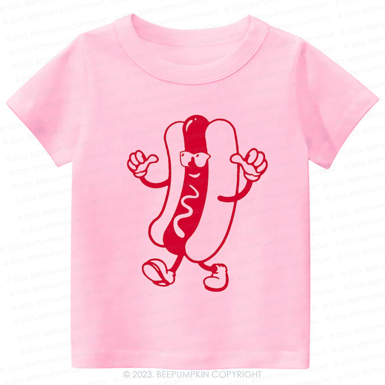 Cool Hot Dog Graphic Kids Shirt