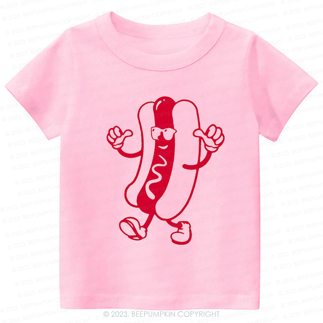 Cool Hot Dog Graphic Kids Shirt