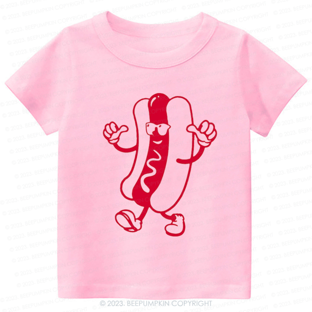 Cool Hot Dog Graphic Kids Shirt