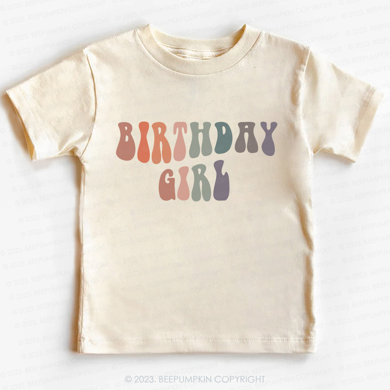 Birthday Girl  Cute Retro Kids Shirt