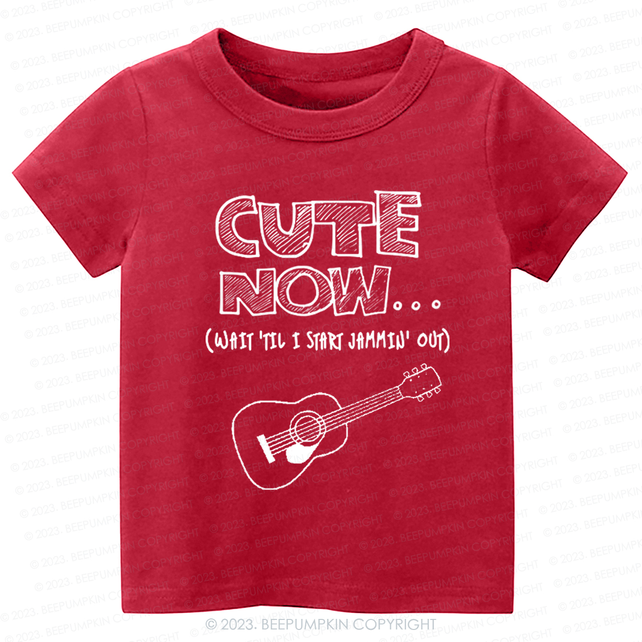 Guitar CUTE NOW Wait Til I Start Jammin Out Kids Shirt