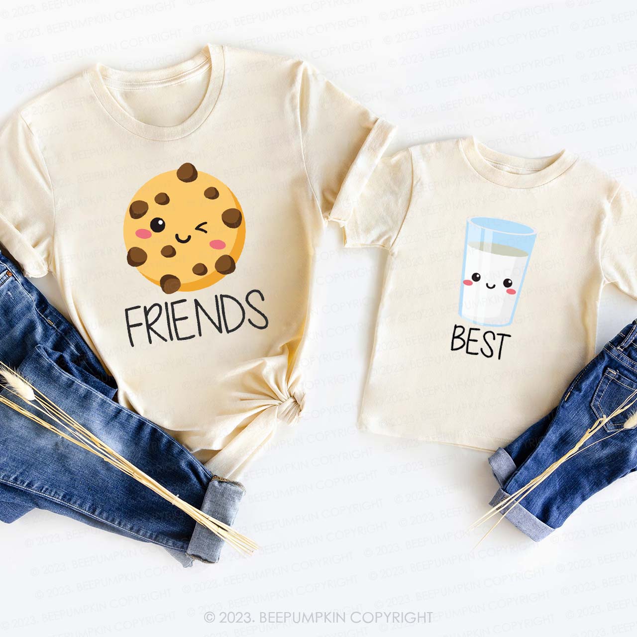 Best Friends Milk & Cookies T-Shirts For Mom&Me