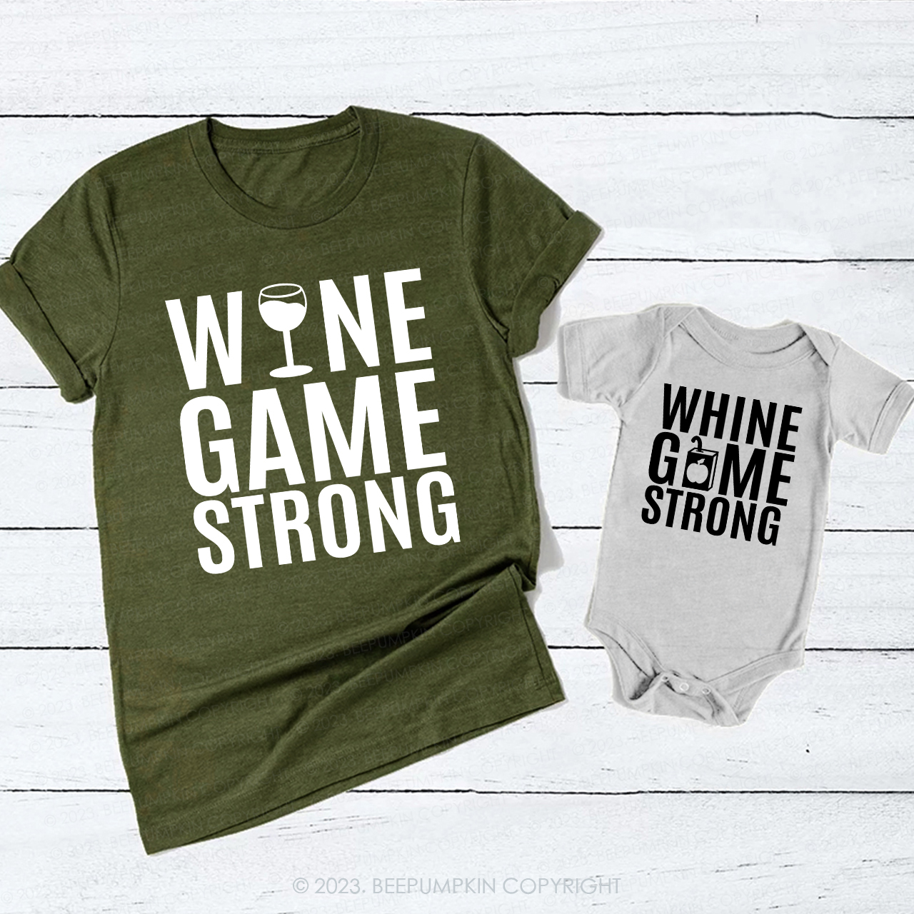 While Game Strong T-Shirts For Mom&Me