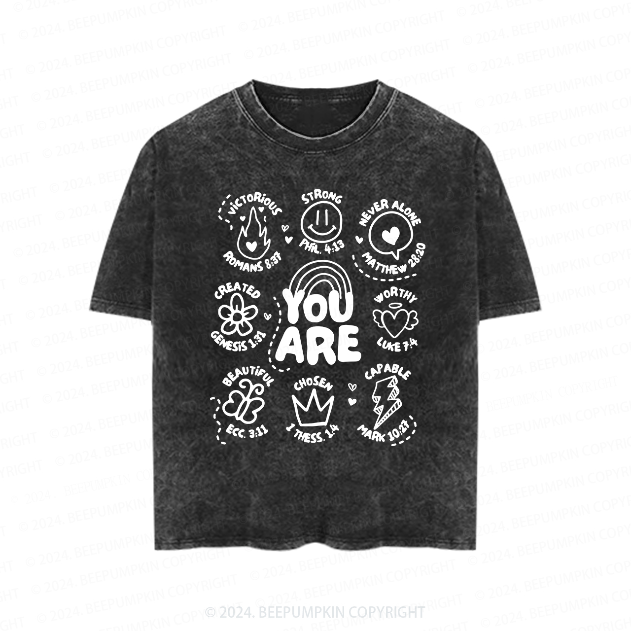 God Says You Are Kids Toddler&Kids Washed Tees       